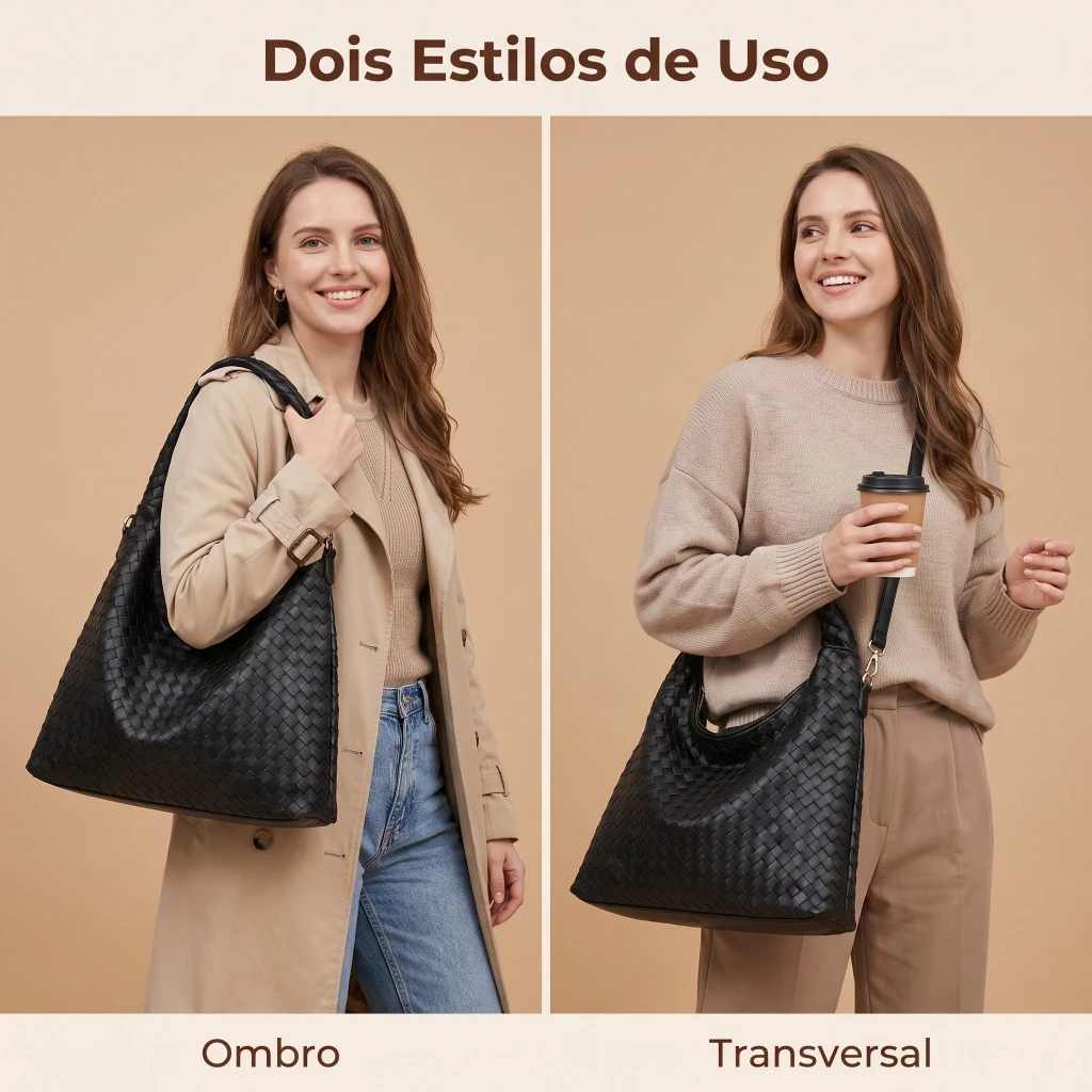 Design trançado exclusivo